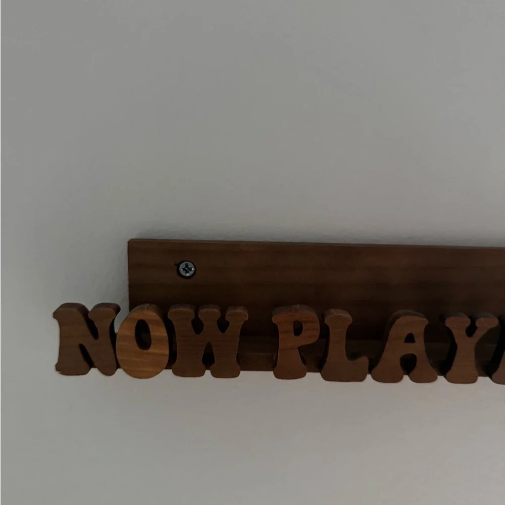 'Now Playing' Vinyl Holder Wall Decor